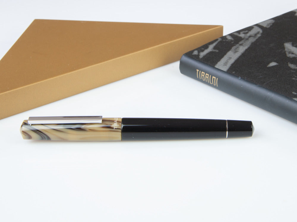 Tibaldi Infrangibile Taupe Grey Rollerball pen, Resin, Black, INFR-324-RB