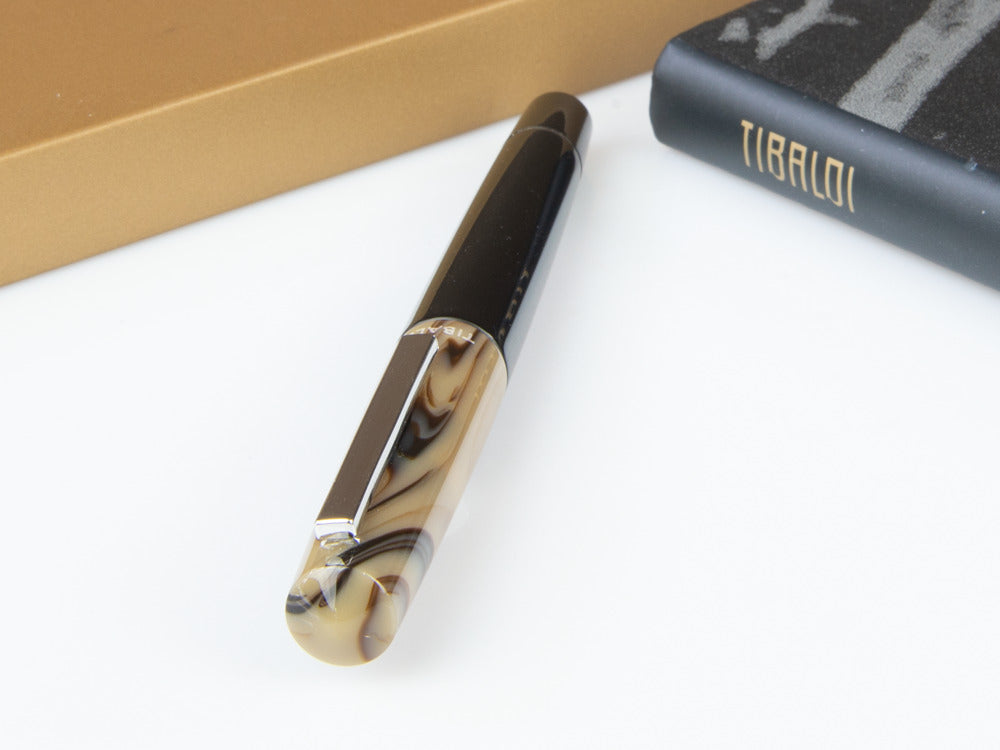Tibaldi Infrangibile Taupe Grey Rollerball pen, Resin, Black, INFR-324-RB