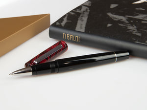 Tibaldi Infrangibile Mauve Red Rollerball pen, Resin, Black, INFR-326-RB
