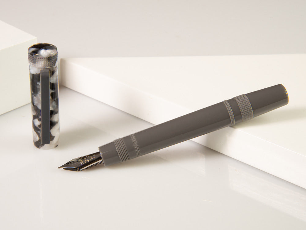 Tibaldi Perfecta Stonewash Grey Fountain Pen, Resin, Grey, PFC-780-FP