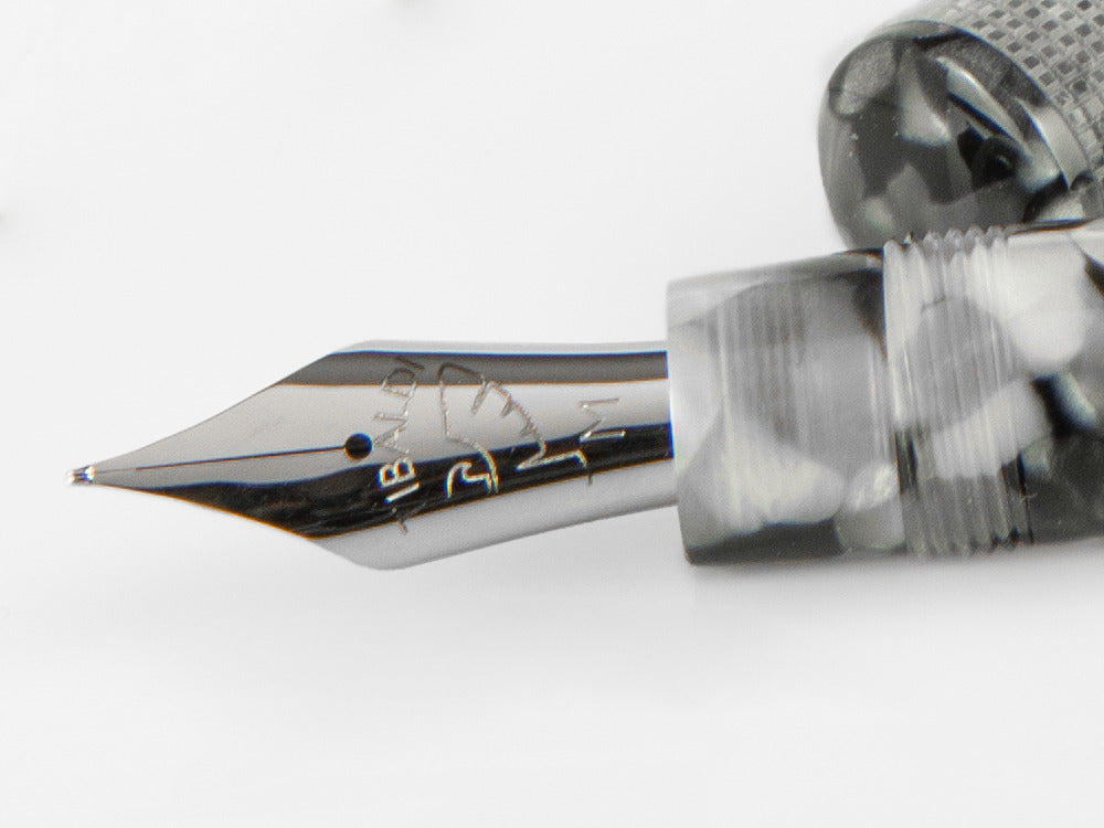 Tibaldi Perfecta Vinyl Stonewash Full Grey Fountain Pen, PFC-R780-FP