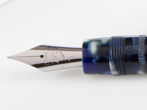 Tibaldi Perfecta Vinyl Stonewash Full Blue Fountain Pen, PFC-R781-FP