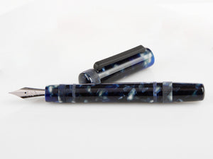 Tibaldi Perfecta Vinyl Stonewash Full Blue Fountain Pen, PFC-R781-FP