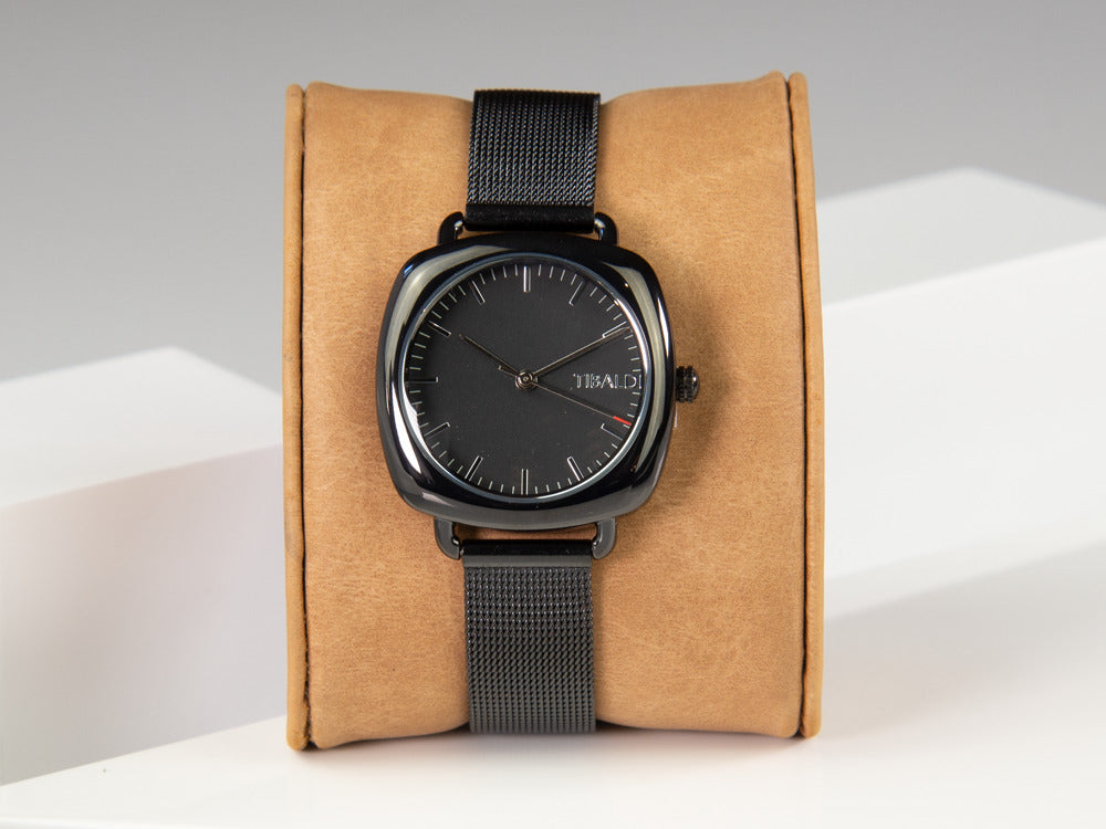 Tibaldi Ladies Quartz Watch, Black, 32 mm, Mesh strap, TMF-237-MM