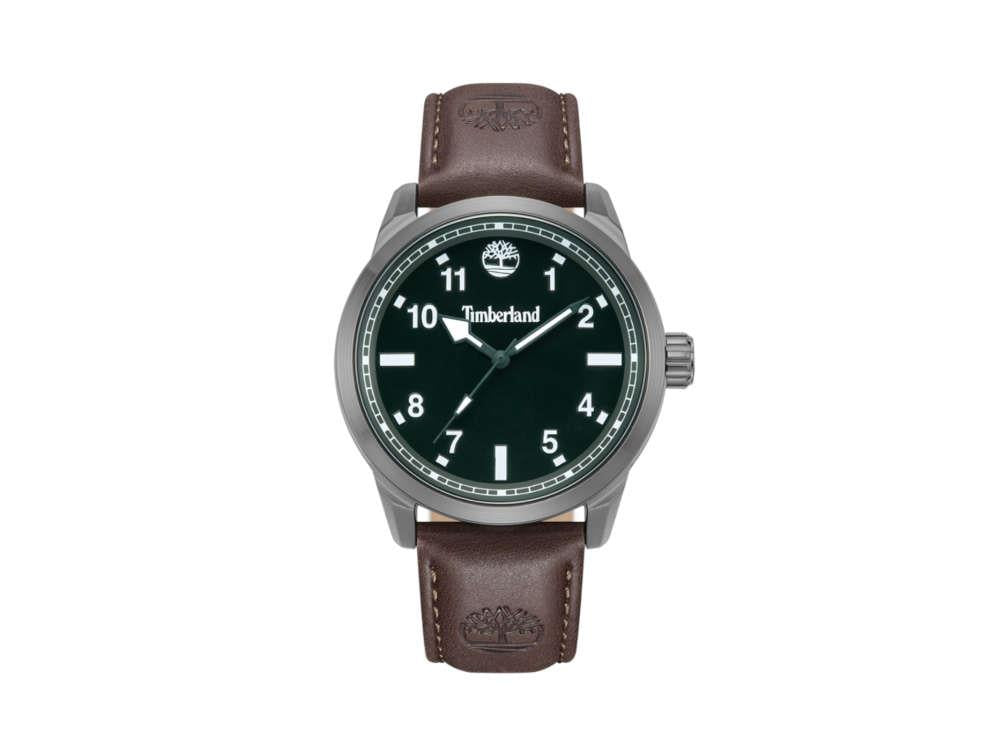 Timberland Small Henniker Quartz Watch, Metal, Green, 44 mm, TDWGA0109702