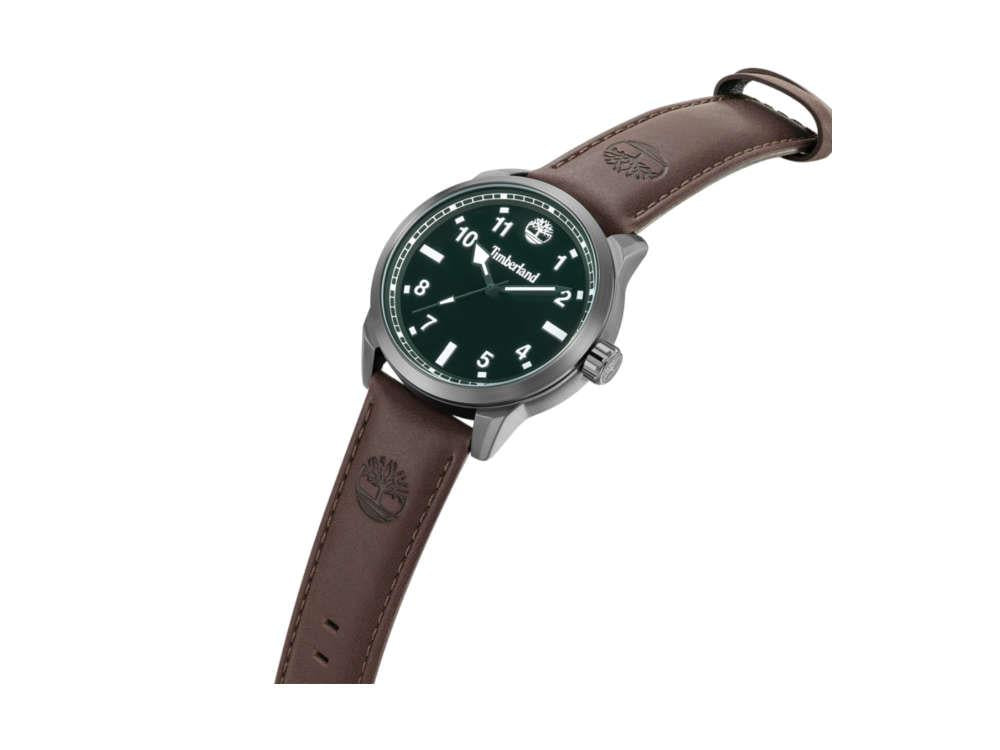 Timberland Small Henniker Quartz Watch, Metal, Green, 44 mm, TDWGA0109702