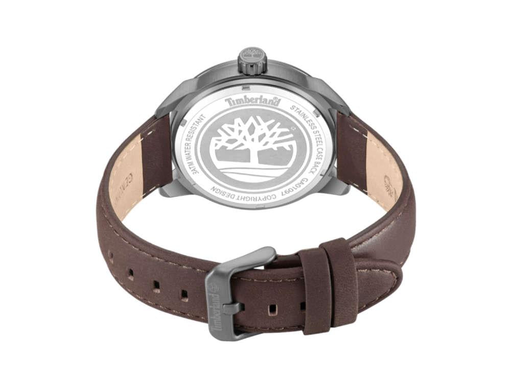 Timberland Small Henniker Quartz Watch, Metal, Green, 44 mm, TDWGA0109702