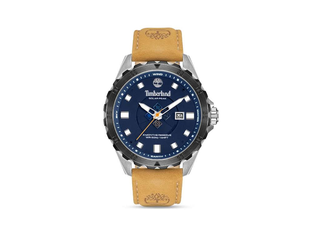 Timberland Solar Peak Quartz Watch, Blue, 45 mm, TDWGB0110001