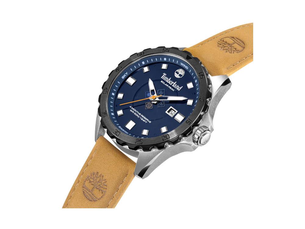 Timberland Solar Peak Quartz Watch, Blue, 45 mm, TDWGB0110001
