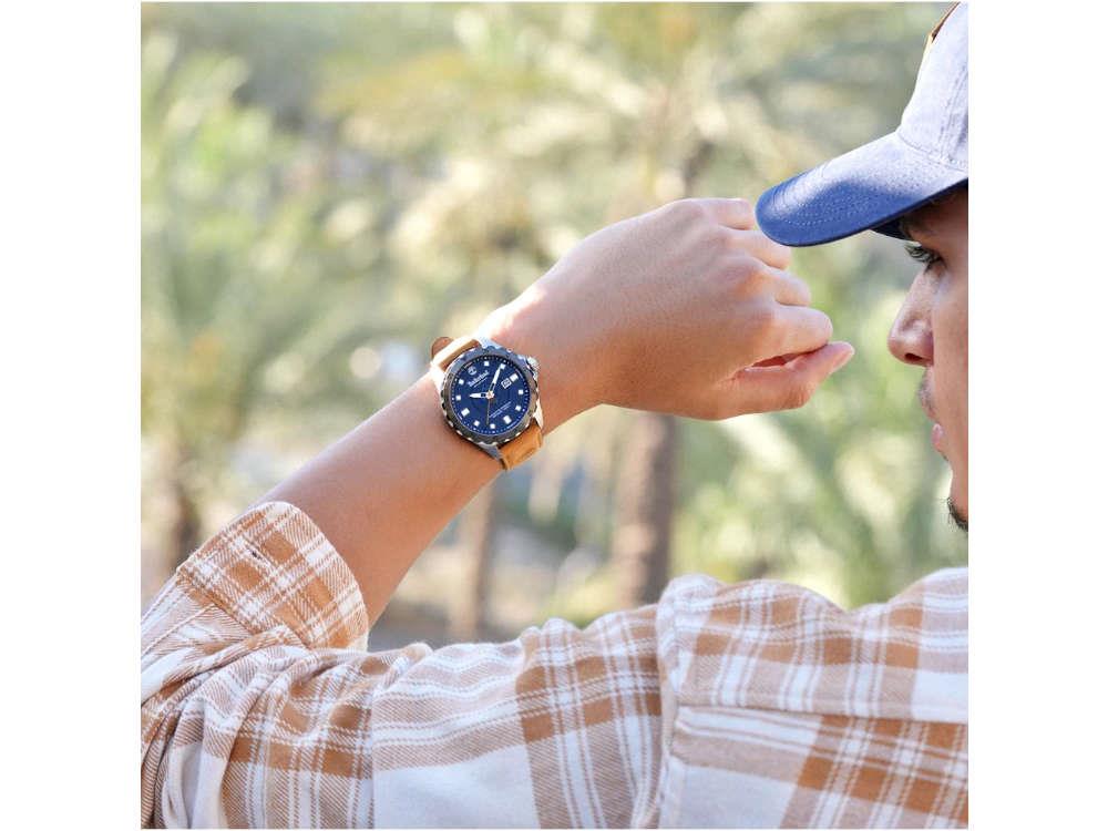 Timberland Solar Peak Quartz Watch, Blue, 45 mm, TDWGB0110001