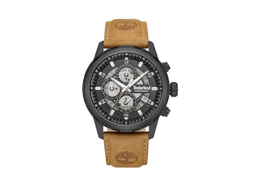Timberland Hampton Harbour Quartz Watch, PVD, Black, 46 mm, TDWGC0109101
