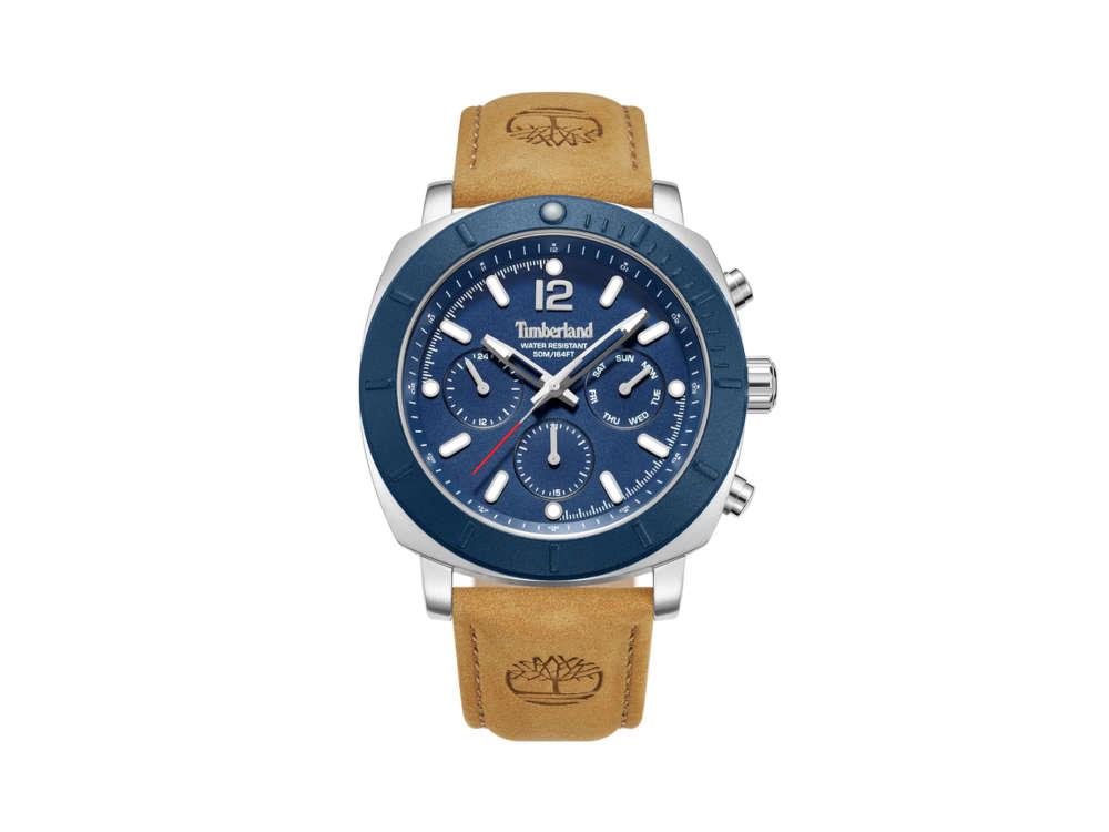 Timberland Pyperville Quartz Watch, Blue, 46 mm, TDWGF0074901