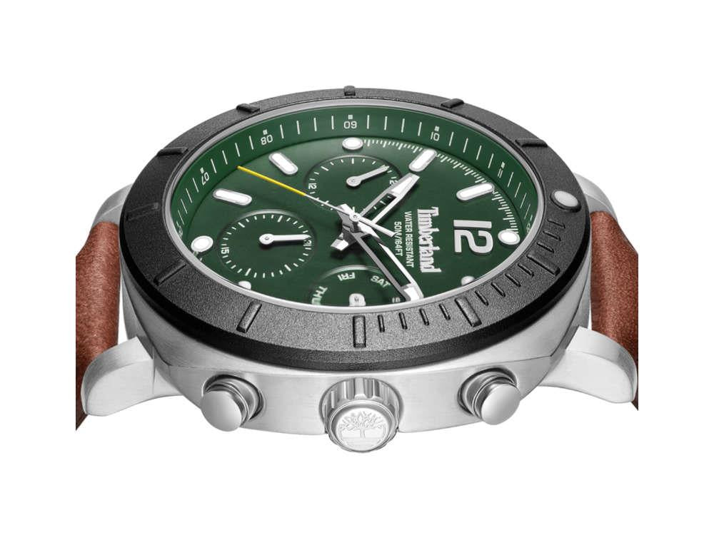 Timberland Pyperville Quartz Watch, Green, 46 mm, TDWGF0074902