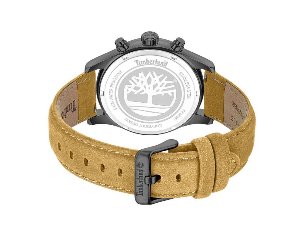 Timberland Ashmont Quartz Watch, Black, 44 mm, Leather strap, TDWGF0095102