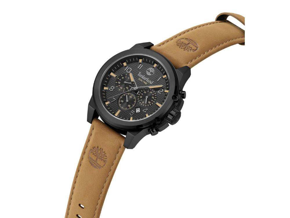 Timberland Fast Strike Quartz Watch, PVD, Black, 46 mm, TDWGF0109503