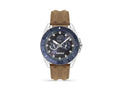 Timberland Fairhill Quartz Watch, Blue, 44 mm, Leather strap, TDWGF2200903