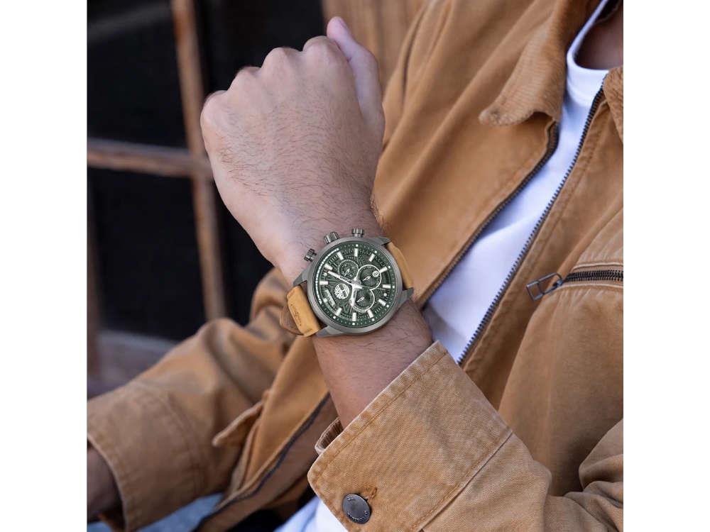 Timberland Henniker II 10th Anniversary Quartz Watch, Green, 46 mm, TDWGQ00949X2