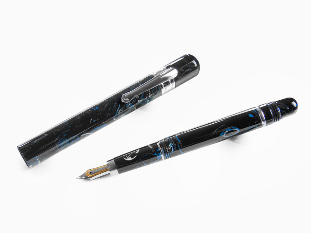 Taccia Covenant Ocean Whispers Fountain Pen, Resin, Blue, TCV-SSF-OW