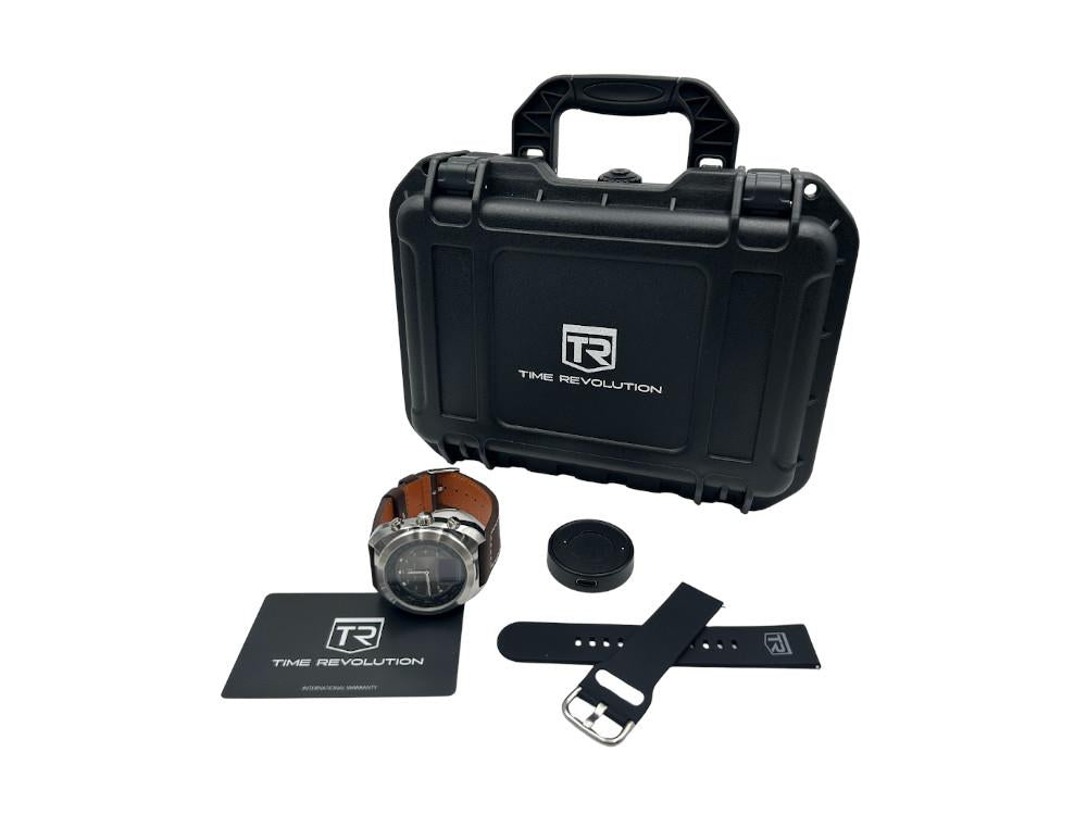 Time Revolution Hybrid 01 Glacier PVD Hybrid Watch, Grey, 42 mm, TR01.4B-1-1