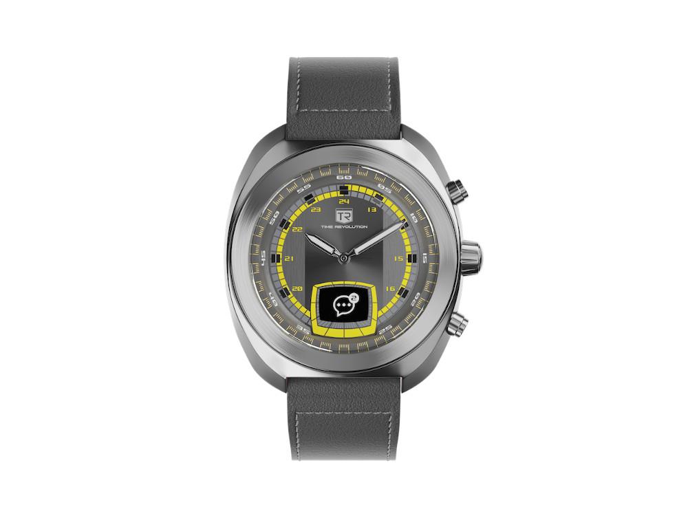 Time Revolution Hybrid 01 Thunder SS Hybrid Watch, Black, 42 mm, TR01.4S