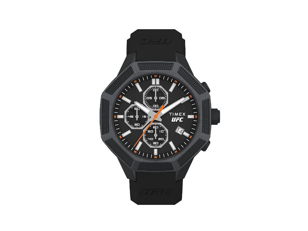 Timex UFC King Quartz Watch, Black, 45 mm, TW2V87200