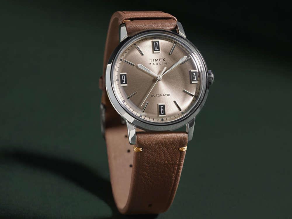 Timex Marlin Automatic Watch, Champagne, 40 mm, TW2W59300