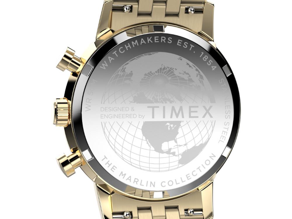 Timex Marlin Quartz Watch, Black, 40 mm, Chronograph, TW2W59900