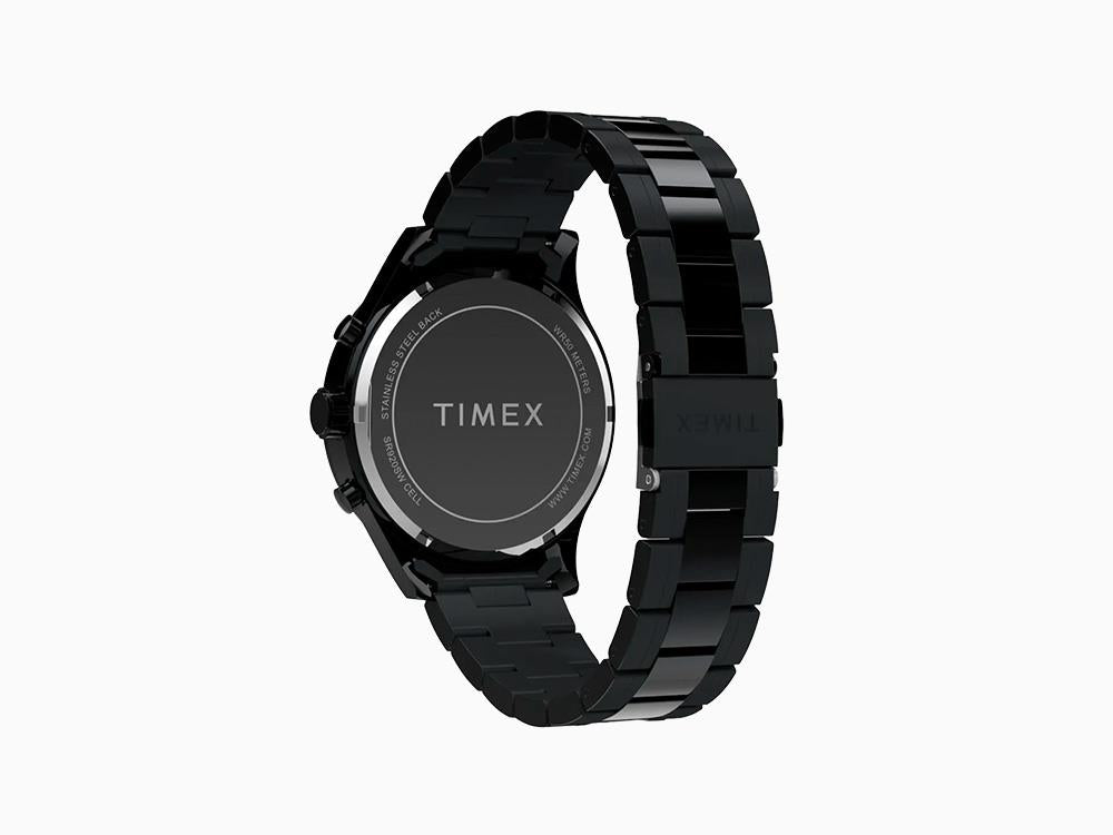 Timex Trend Dress Chronograph Quartz Watch, Black, 43mm, TW2Y01600