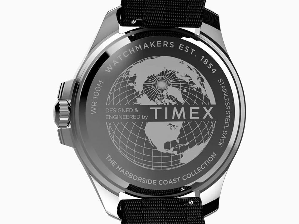 Timex Trend Harborside Coast Quartz Watch, Black, 44 mm, TW2Y09200