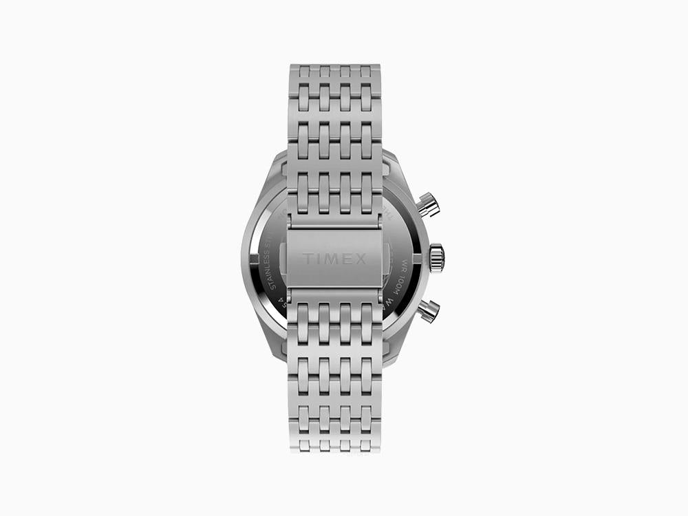 Timex Waterbury Traditional Quartz Watch, Silver, 41 mm, Chronograph, TW2Y18700
