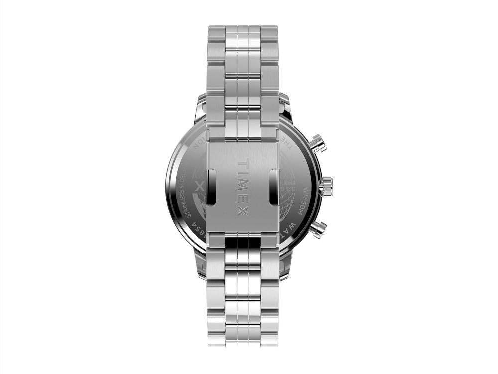 Timex Chicago Multi-Function Quartz Watch, Recycled Steel, 45 mm, TW2Y21500