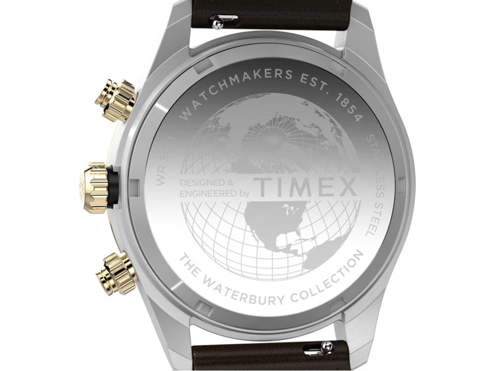 Timex The Waterbury Heritage Quartz Watch, Black, Chronograph, TW2Y24100