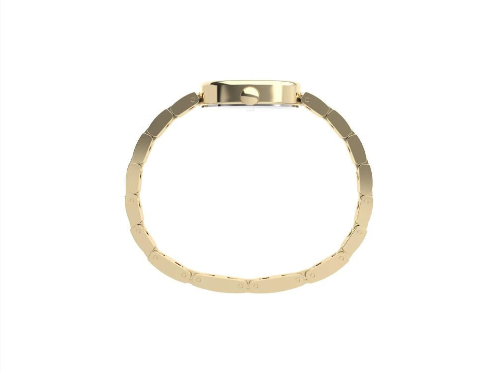 Timex Cavatina Quartz Watch, Brass, White, 19mm, TW2Y26700