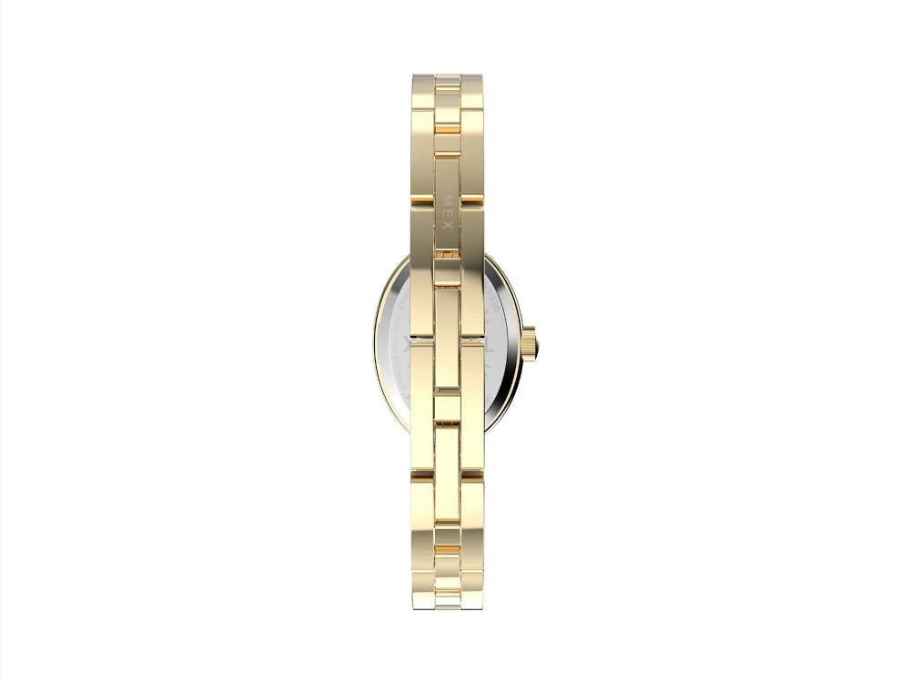Timex Cavatina Quartz Watch, Brass, White, 19mm, TW2Y26700