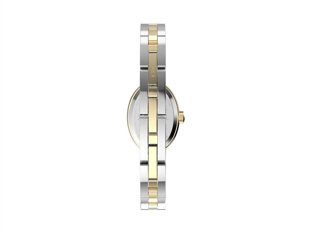 Timex Cavatina Quartz Watch, Brass, White,19mm, TW2Y26800