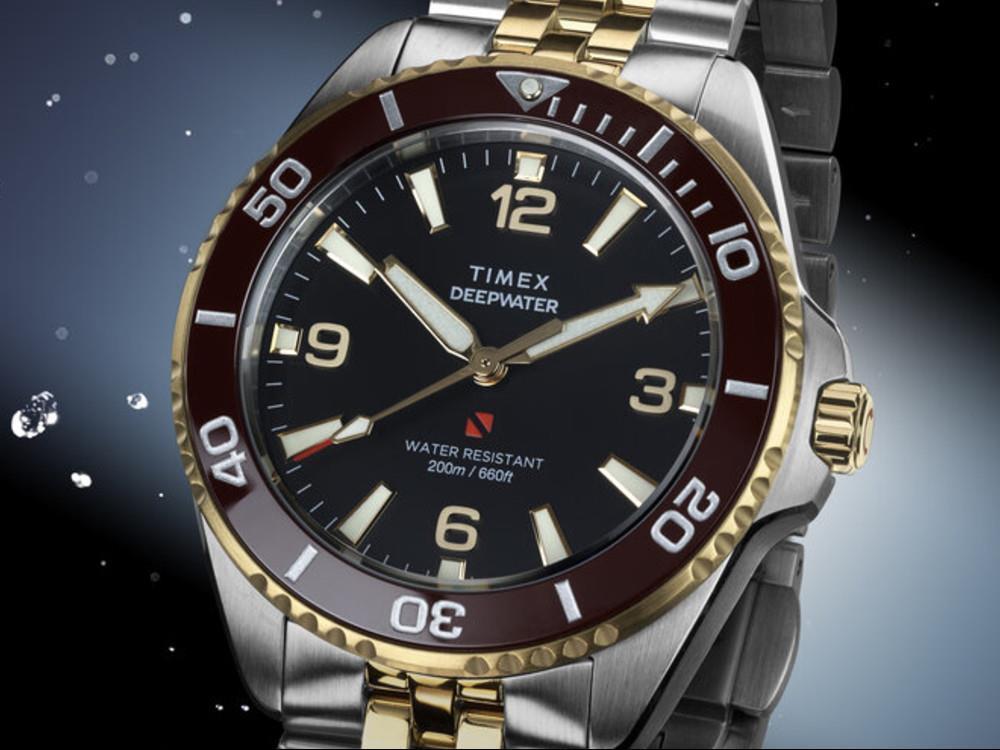 Timex DeepWater Arctic Quartz Watch, Black, 40.5 mm, TW2Y64700