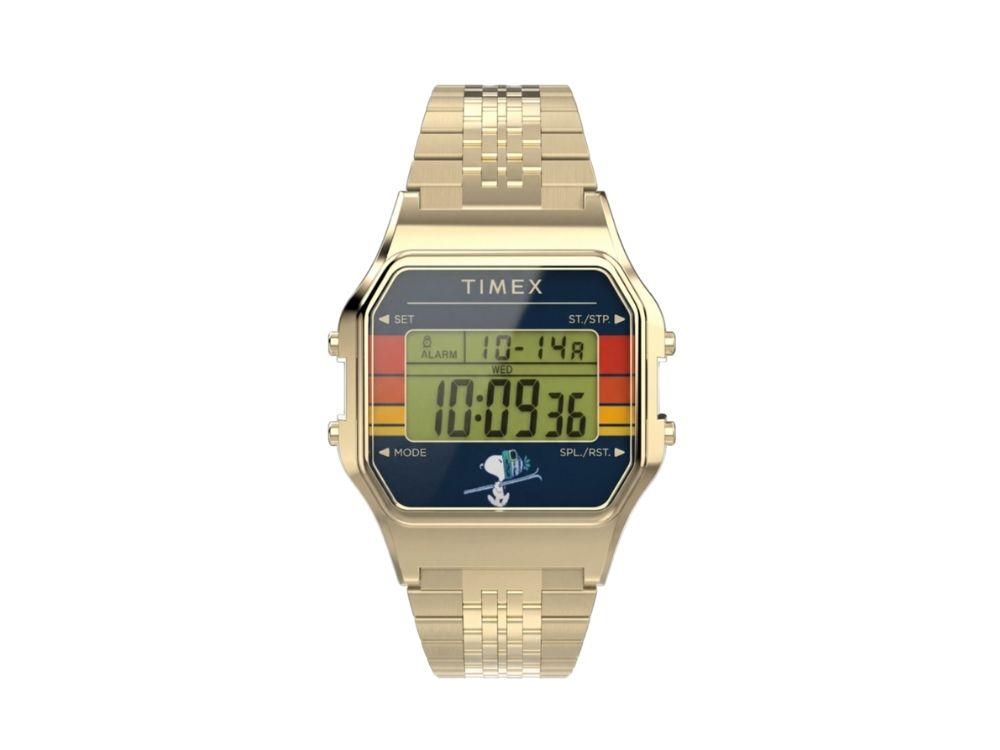 Timex T80 x Peanuts Quartz Watch, 34 mm, TW2Y76800