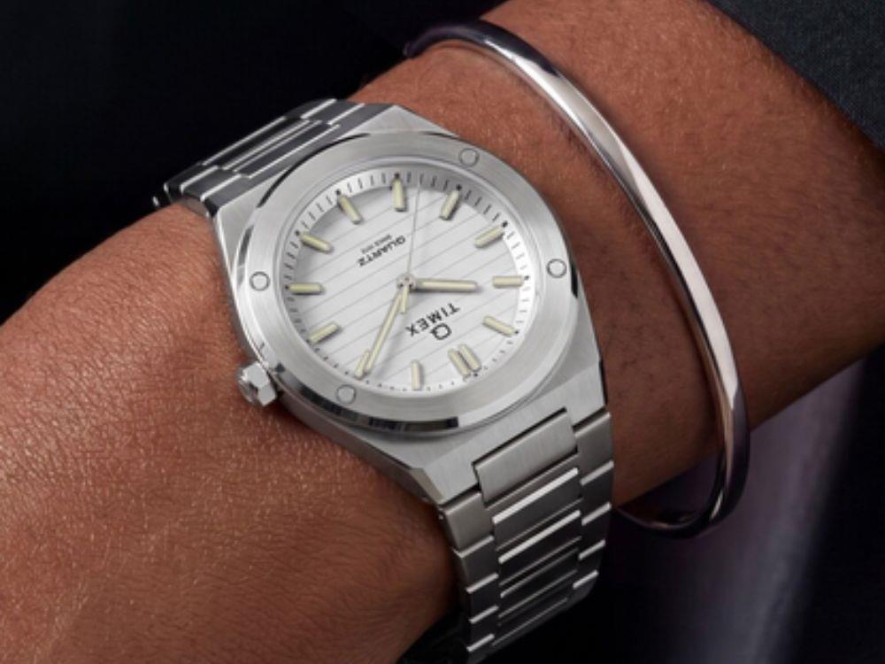 Timex Q Timex Marbella Quartz Watch, White, 34 mm, TW2Y81800