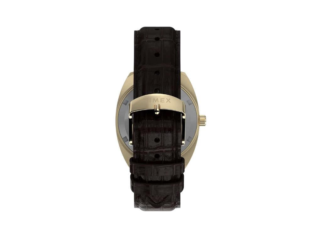 Timex Lab Reissue 1976 Quartz Watch, PVD Gold, Black, 37 mm, TW2Y82100