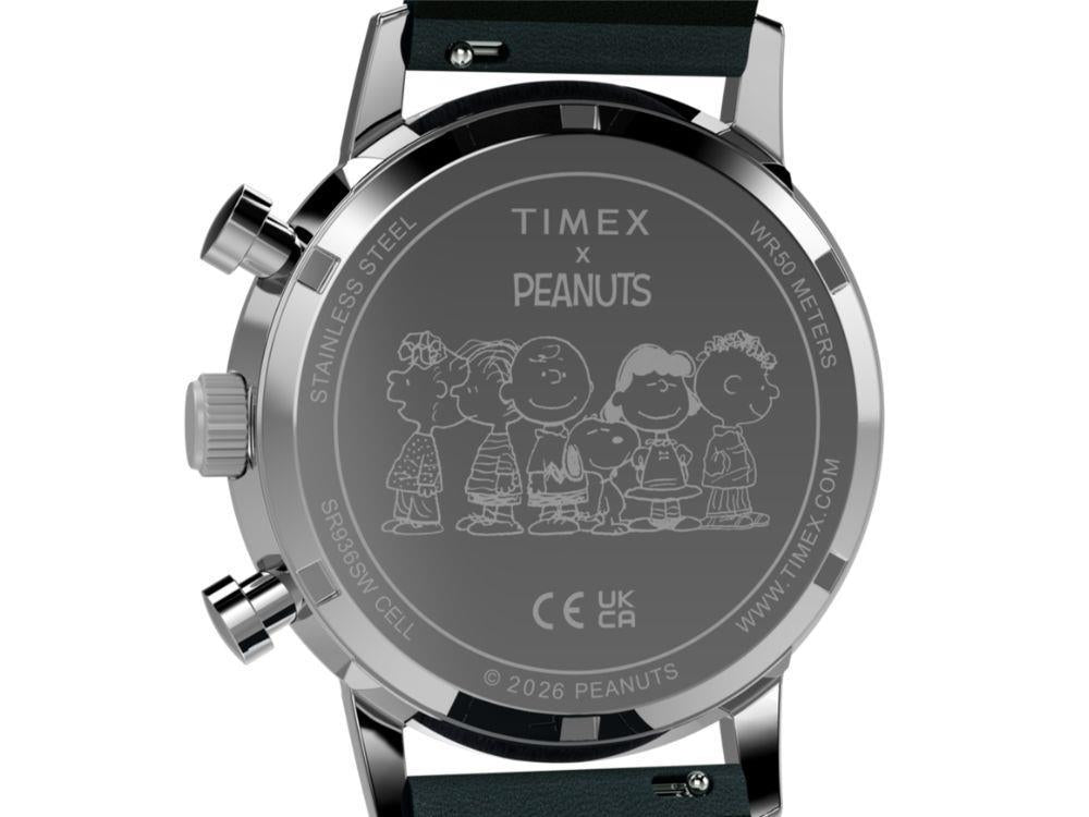 Timex Peanuts Marlin Quartz Watch, Blue, 40 mm, TW2Y85300