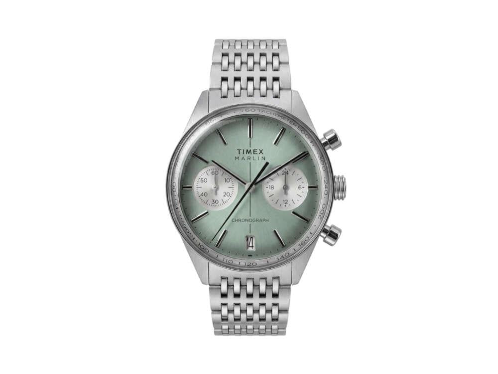 Timex Marlin Jet Quartz Watch, Green, 40 mm, Chronograph, TW2Y89800