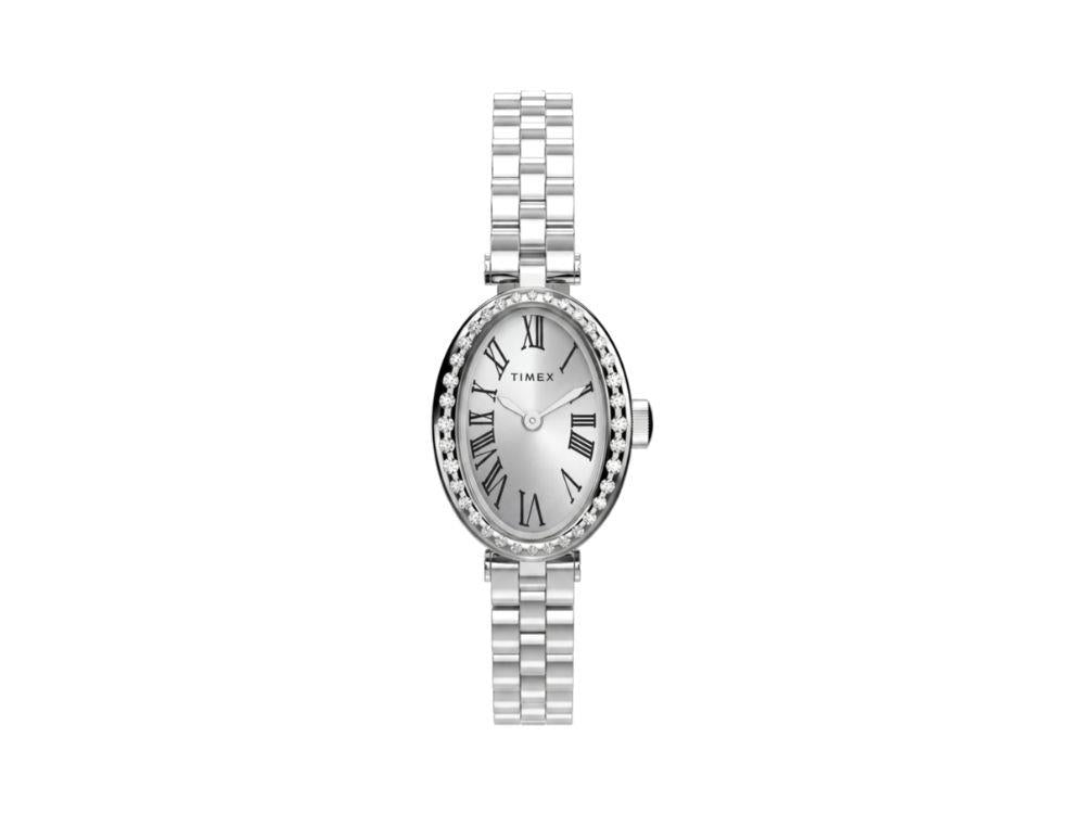 Timex Cavatina Main Line Quartz Watch, Brass, Silver, TW2Y90000