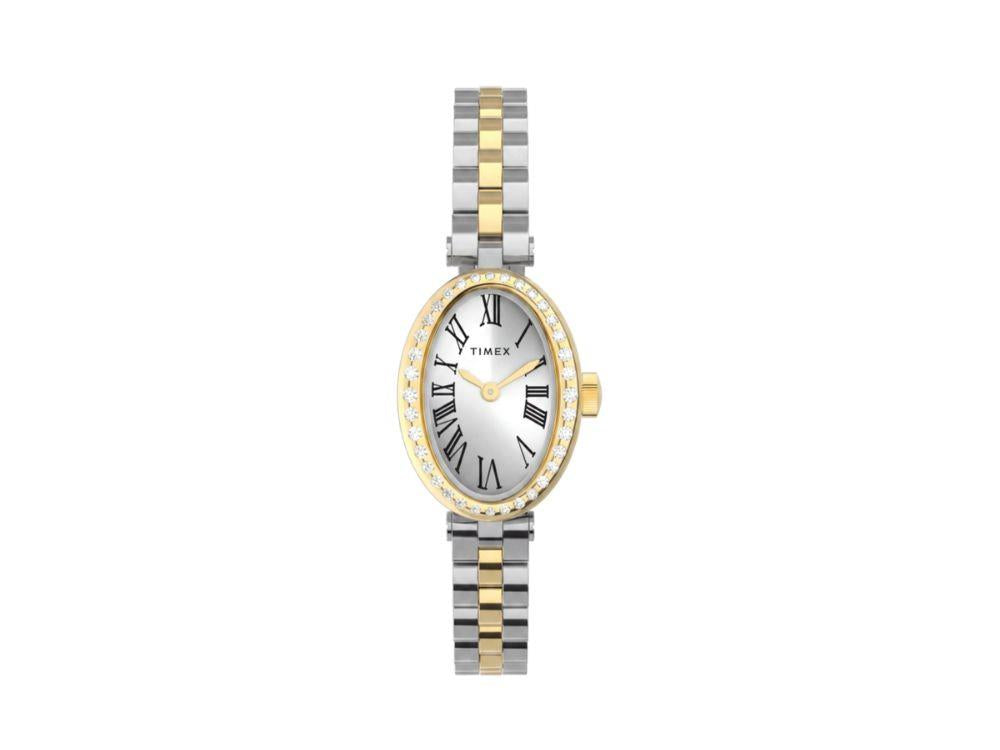 Timex Cavatina Main Line Quartz Watch, Brass, Silver, , TW2Y90200