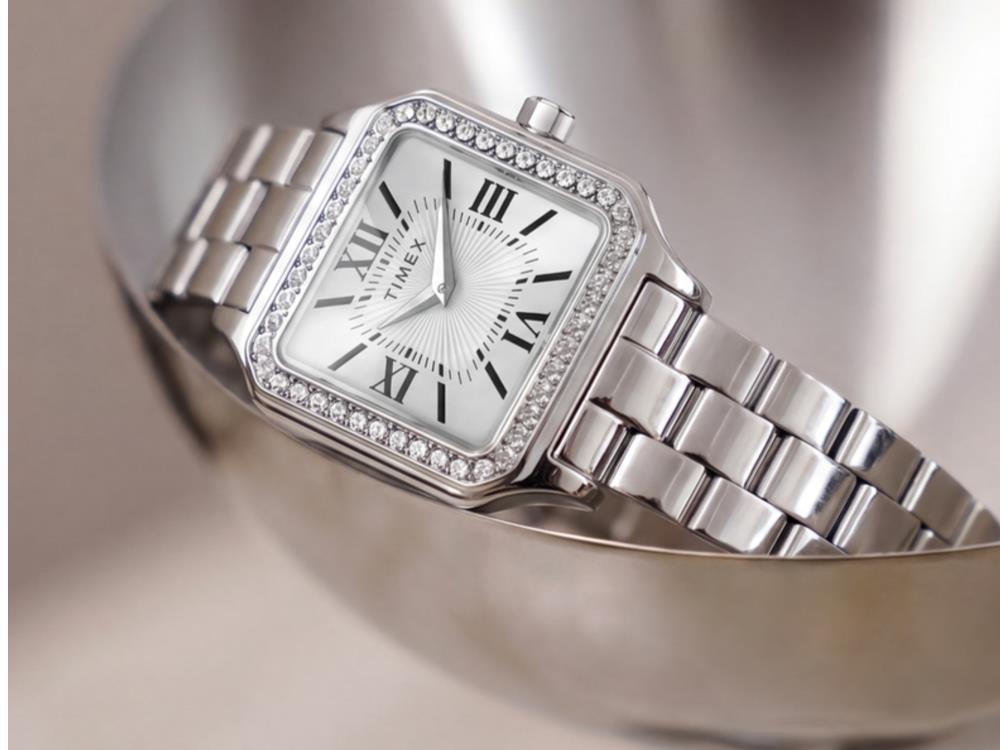 Timex Trend Addison Quartz Watch, Brass, Silver, TW2Y90300