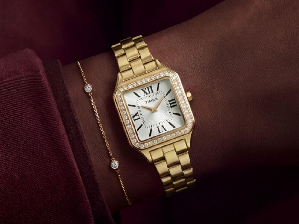 Timex Trend Addison Quartz Watch, Brass, Silver, TW2Y90500