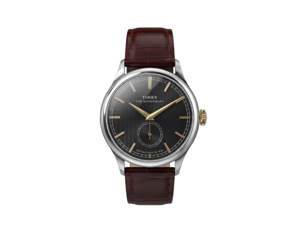 Timex The Waterbury Classic Quartz Watch, Black, 39 mm, TW2Y92100