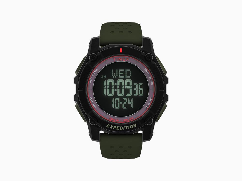 Timex Expedition Ridge Solar Quartz Watch, Black, 49 mm, TW4B33700