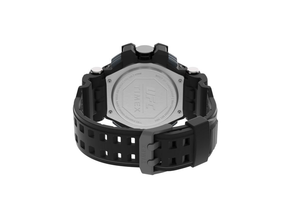 Timex UFC Colossus Quartz Watch, Polycarbonate, Black, 53 mm, TW5M51800