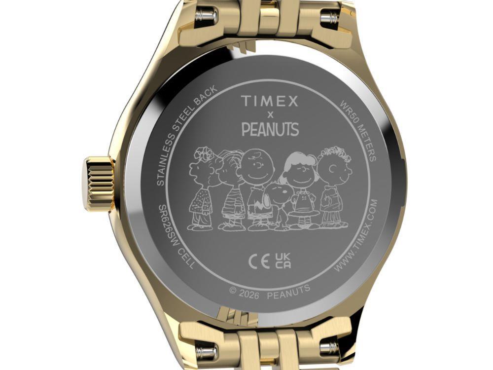 Timex Peanuts Legacy Mini Heart Hug Quartz Watch, 25 mm, TW6A07400