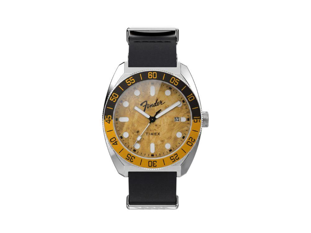 Timex Automatic x Fender Watch, Brown, 41 mm, Special edition, TW6A14600